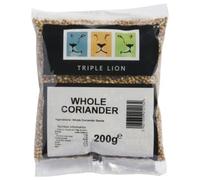 Triple Lion Whole Coriander Seeds - 200g Pack | Fragrant Spice for Curries, Pickles & Seasoning