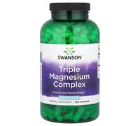 Swanson Triple Magnesium Complex Muscles and heart health 300 pcs, capsule, 400 mg