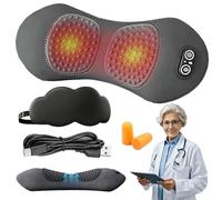 Triple Massager, Back with Heating, Dynamic Traction, Deep Heat, Targeted Massage, 3-Zone Deep Massager, Relieve Fatigue (B, USB)
