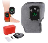 Triple Method Foot Massage, 3-in-1 Portable Cordless Feet Massager, Soothing Heating Ankle Wrap with 3 Vibration Modes, 5 Heat Levels and Visible Screen for Foot Relaxation and Comfort