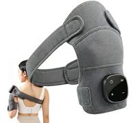 Triple Method Shoulder Massager, Rotator Cuff Shoulder Massager Rechargeable, 5 Heat Settings & 3 Vibration Modes,Adjustable Heated Shoulder Wrap for Neck,Knee,Arm,Muscle Relief & Relaxation