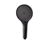 Triple Mode Shower Head with 13 CM Panel Dimension Designed for Higher Pressure Output and Stable Spray Pattern Retention Over Usage (Black)