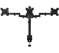 Triple Monitor Stand for Desktop Adjustable Triple Screen Mount Stand for LCD Computer Screens Gaming Setup TV Mount Stand with Three Screen Bracket