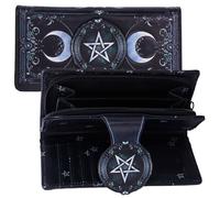 Triple Moon Embossed Coin Purse, 10 cm x 3 cm x 19 cm