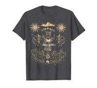Triple Moon Goddess Hecate Tarot Card Wiccan Pagan Witch T-Shirt, Men, Dark Heather Grey, Large
