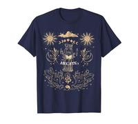 Triple Moon Goddess Hecate Tarot Card Wiccan Pagan Witch T-Shirt, Men, Navy Blue, 5X-Large