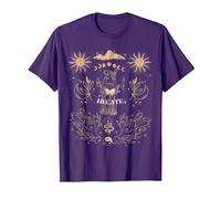 Triple Moon Goddess Hecate Tarot Card Wiccan Pagan Witch T-Shirt, Men, Purple, Medium