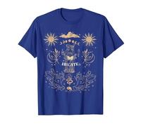 Triple Moon Goddess Hecate Tarot Card Wiccan Pagan Witch T-Shirt, Men, Royal Blue, Large