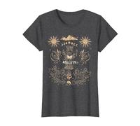 Triple Moon Goddess Hecate Tarot Card Wiccan Pagan Witch T-Shirt, Women, Dark Heather Grey, X-Large