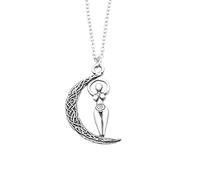 Triple Moon Goddess Pendant Necklace Amulet Witchcraft Power Symbol Jewelry