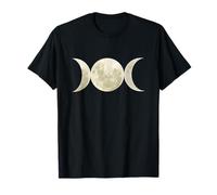 Triple Moon Goddess Symbol Pagan Spiritual Design T-Shirt