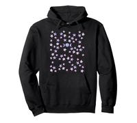 Triple Moon Symbol in the Stars Night Triple Moon Pullover Hoodie