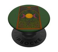 Triple Moon Symbol Moonchild Phases PopSockets Adhesive PopGrip
