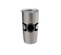 Triple Moon Wicca Symbols Goddess Pagan Witchcraft Stainless Steel Insulated Tumbler