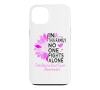 Triple negative breast cancer Awareness sunflower TNBC pink Case for iPhone 13