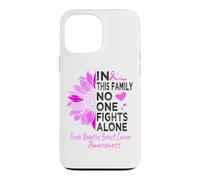 Triple negative breast cancer Awareness sunflower TNBC pink Case for iPhone 13 Pro Max
