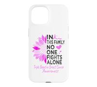 Triple negative breast cancer Awareness sunflower TNBC pink Case for iPhone 15