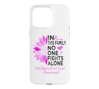 Triple negative breast cancer Awareness sunflower TNBC pink Case for iPhone 15 Pro Max