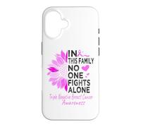 Triple negative breast cancer Awareness sunflower TNBC pink Case for iPhone 16