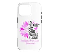 Triple negative breast cancer Awareness sunflower TNBC pink Case for iPhone 16 Pro