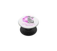 Triple negative breast cancer Awareness sunflower TNBC pink PopSockets Adhesive PopGrip