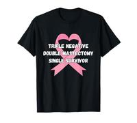Triple negative survivor breast cancer awareness month T-Shirt