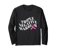Triple Negative Warrior Breast Cancer Awareness for Women Long Sleeve T-Shirt