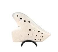Triple Ocarina Alto C Key AC Professional Musical Instrumentation Ceramic Ocarinas Instruments Accessories (Color : C)