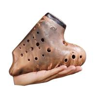 Triple Ocarina Of Time Professional Music Instrumentation Accessories Pottery Ocarinas Flute (Color : F)