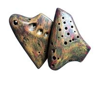 Triple Ocarina Pottery Alto Tone C Ocarina Of Time Professional Musical Instrument Accessories Ocarinas (Color : 2)