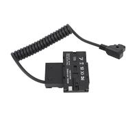 Triple Output Dummy Battery, D Tap to NP F970 F750 F550 DC Coupler, Compatible with Camera Monitors and LED Lights