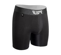 TRIPLE PACK Anti Chafe No Ride Up Sweat Resistant Mens Bamboo Boxers Thermal Cooling Underwear Comfort Club Gliide (UK, Alpha, M, Regular, Regular, Black)