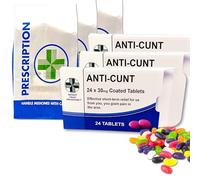 Triple Pack Joke Pill Box Prank Including Jelly Bean Sweets. Funny rude Novelty Gift for Men Boyfriend Dad Grandad Women Mum April Fools - Birthday present or man gift cuntpills - anti cun