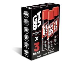 Triple Pack: Lubricates, Cleans & Protects Metal/Composite, Rust Defense, Stuck Parts Ease, Shine Restore, Squeak Eliminate, Moisture Disperse