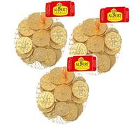 Triple Pack of Foiled UK Milk Chocolate Coins in Net 100g x 3