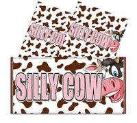 Triple Pack Rude Chocolate Bar Wrappers - 3x Silly Cow Funny Choc Bar Covers Secret Santa Gift Xmas Christmas Wife Husband Fun Friend Present Get Well Soon Prank Insult. Chocolate Not Included.