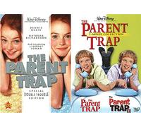 Triple Parent Trap Collection Part 1 & 2 + Double Edition Movie Disney 3 Feature DVD Bundle