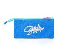 Triple pencil case for girls Cerda Disney Stitch Bleu 22,5x21,5x2 cm