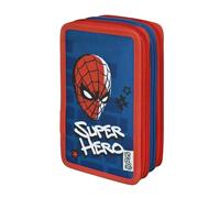 Triple Pencil Case With Contents - Spider-Man Cass Film Top Best