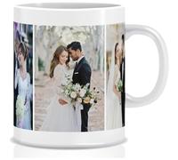 Triple Photo Personalised mug Ceramic cup - Custom mug Gift - Customised mugs Printed Microwave/Dishwasher Safe Branded Mugs for Office or Gifting Coffee Cup - Add Photo Name or Company Logo