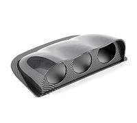 Triple Pillar Gauge Pod, Universal Black Triple Gauge Console Dashboard Pod 2in Triple Dashes Gauge Pod 3 Hole Dashboard Meter Mount Bracket Auto Accessory(2#)