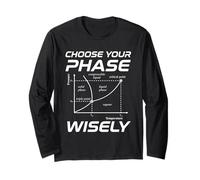 Triple Point Phase Diagram Nerd Thermodynamics Long Sleeve T-Shirt