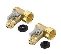 Triple Port Brass Water 3-Way Compact Design 3/4Inch Thread Seamless Adjustment for Household Accuracy Flows Adjustment Ball Valves