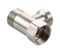 Triple Port Brass Water Flows Divider with Double Outlet Suitable for Agricultural Plumbing Systems Home and Garden Use Water Flows Divider