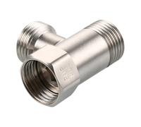 Triple Port Brass Water Flows Divider with Double Outlet Suitable for Agricultural Plumbing Systems Home and Garden Use Agricultural Irrigation Flows Divider