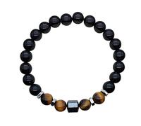 triple protection,beaded bracelets for men,crystal ， A handmade beaded that can bring good luck, happiness and protection. (8mm)