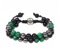 Triple Protection Bracelet - for Protect & Balance - Energy Crystal Bracelets for Men Women - Bring Good Luck & Prosperity