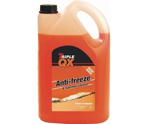 Triple QX 5L Antifreeze Summer Coolant 5 Litre Orange Ready Mix Long Life