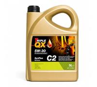 Triple QX SynPlus C2 5W-30 Fully Synthetic Engine Oil 5L Petrol Diesel Car Motor Oil ACEA C2 API SN CF Low SAPS