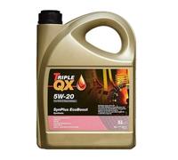 Triple QX SynPlus Car Engine Oil 5L 5 Litre 5W20 Fully Synthetic 5w-20 TQX For Petrol & Diesel Engines SynPlus EcoBoost